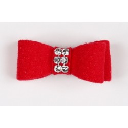 Giltmore Ultrasuede Swarovski Hair Bow